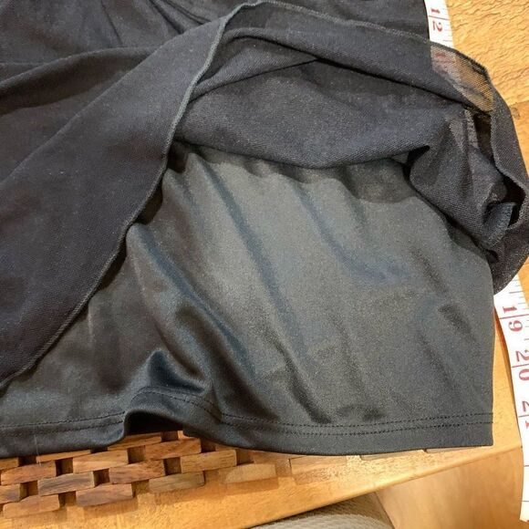 AGB Embellished Beaded Neckline Top, Sleeveless, V-Neck, Black, Medium - Picture 7 of 9